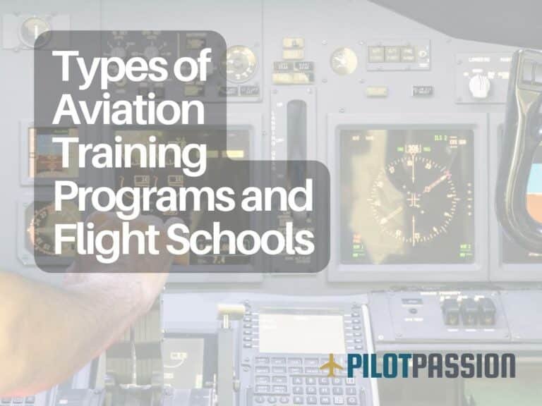 types of aviation training programs and flight schools